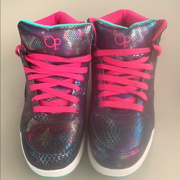 Pink/Blue Girl's Athletic Shoe Size 5 - Picture 10 of 11